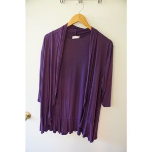 🚨LAST CHANCE - Closing closet🚨 Bluetime Purple Open Cardigan